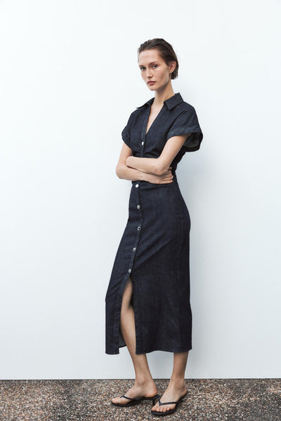 Denim Midi Dress