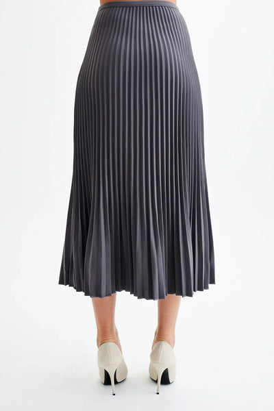 Pleated Midi Skirt