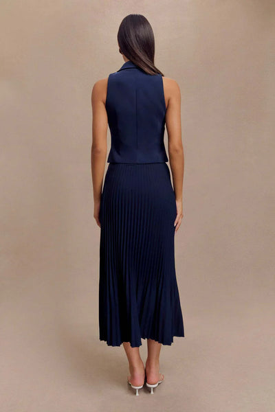 Pleated Midi Skirt