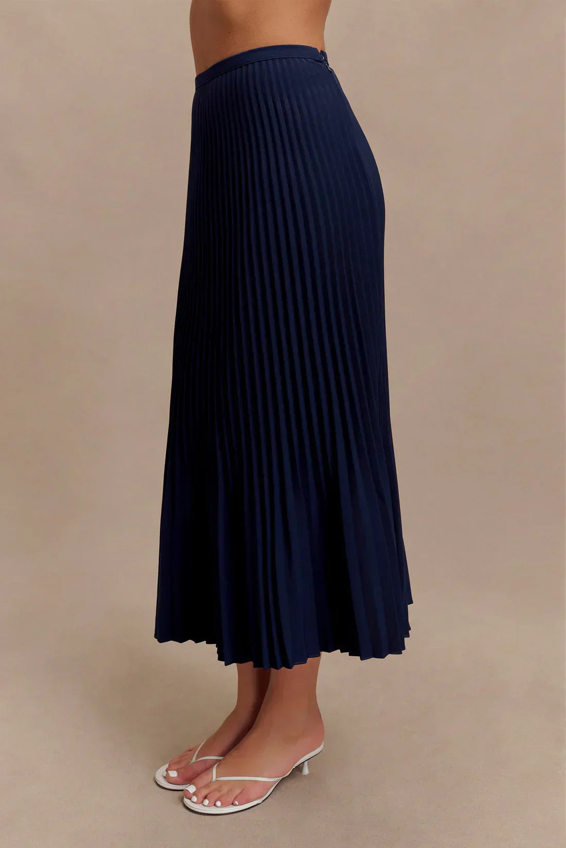 Pleated Midi Skirt