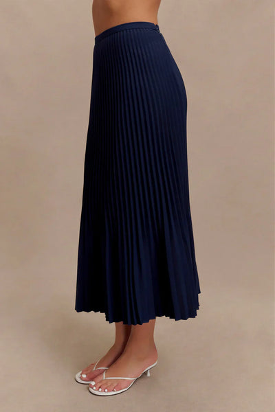 Pleated Midi Skirt