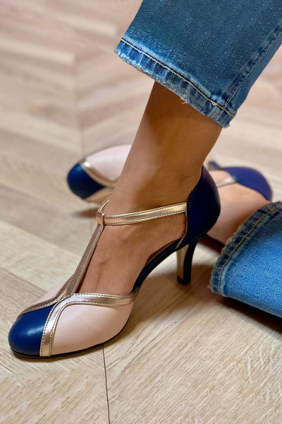 Laya™ |  Elegant T-strap pumps, round toe, colorful and extremely comfortable