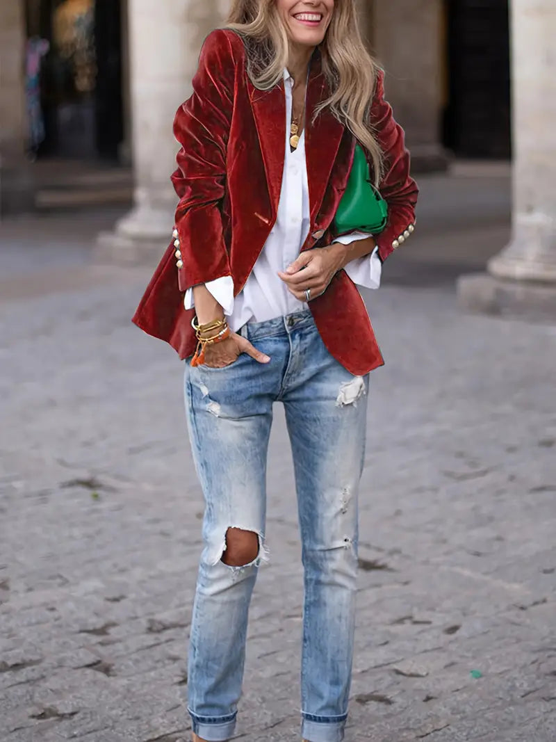 Mila | ELEGANT VELVET BLAZER