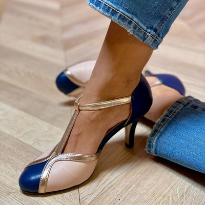 Laya™ |  Elegant T-strap pumps, round toe, colorful and extremely comfortable