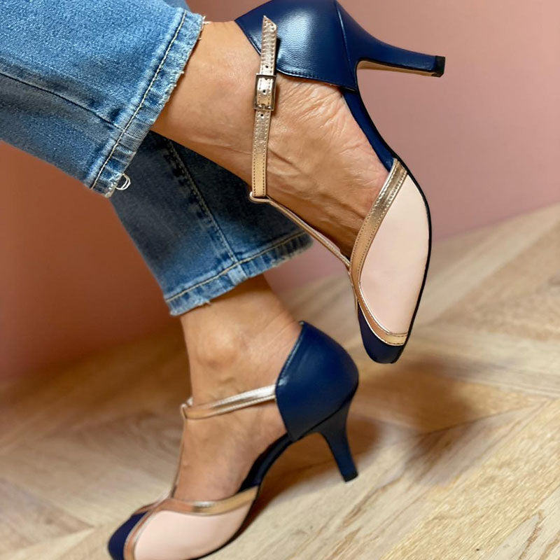 Laya™ |  Elegant T-strap pumps, round toe, colorful and extremely comfortable