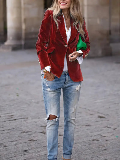 Mila | ELEGANT VELVET BLAZER