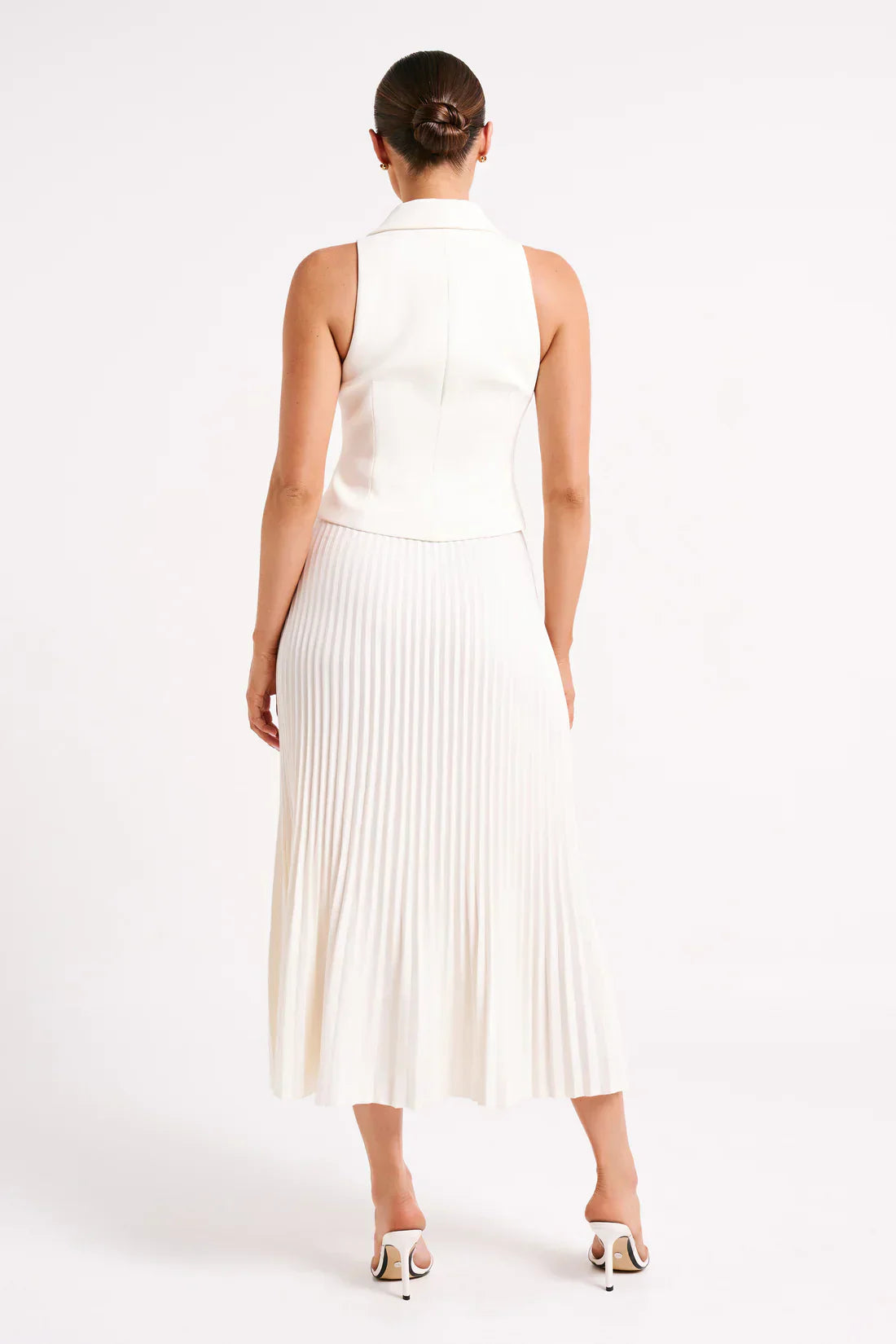 Pleated Midi Skirt